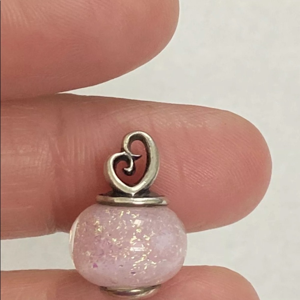 James Avery  Sterling  Mothers Love Finial  Pink